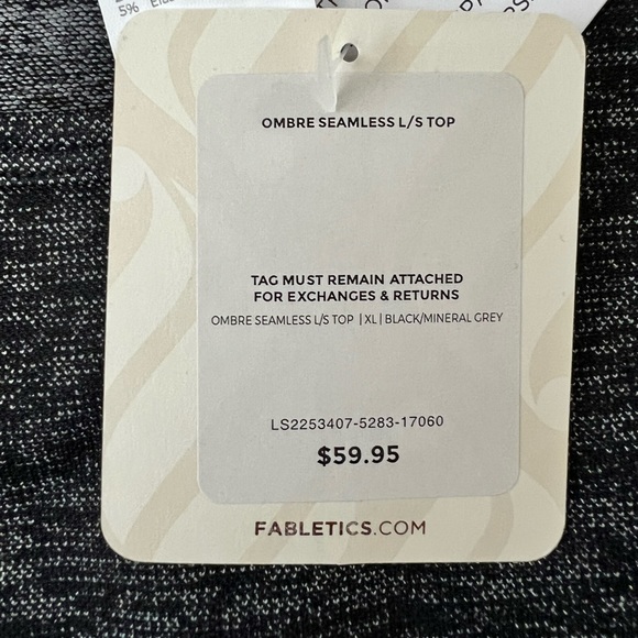 Fabletics Seamless Long-Sleeve Top- NWT- XL - Picture 7 of 8